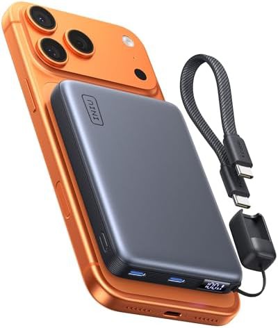 Magnetic slim qi2 portable charger 10000mah