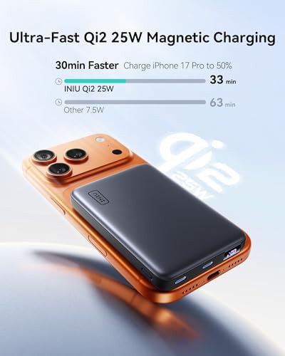 Magnetic slim qi2 portable charger 10000mah — photo 3
