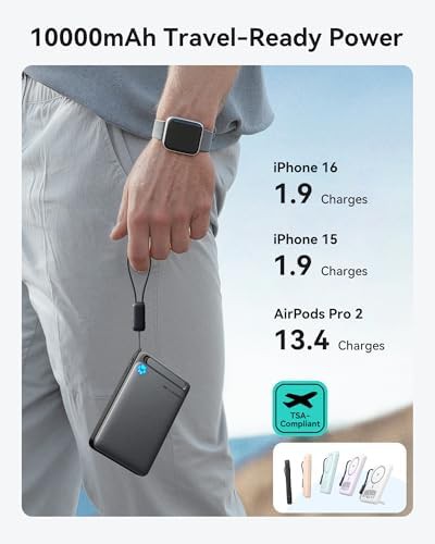 Slim magnetic power bank with integrated stand — photo 5
