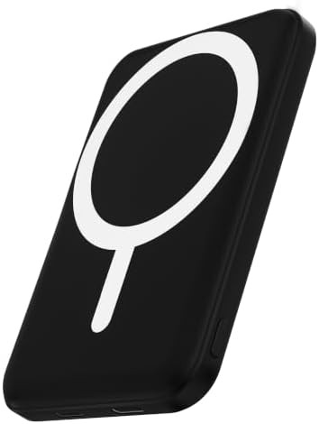 White ultra slim 5000mAh magnetic charger