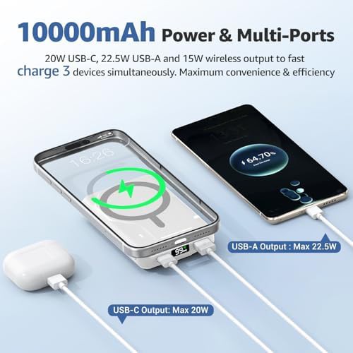 Fast charging 20W magnetic power bank — photo 4