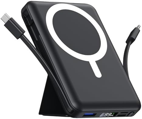 Magnetic 10000mAh portable battery pack