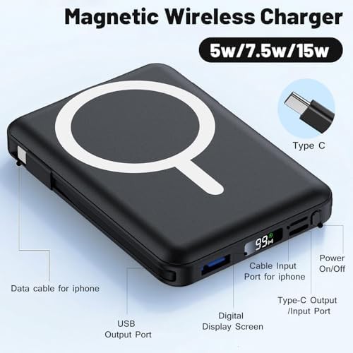 Magnetic 10000mAh portable battery pack — photo 3