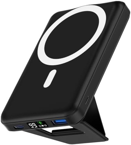 Foldable 10000mAh magnetic portable charger