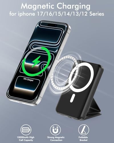 Foldable 10000mAh magnetic portable charger — photo 3
