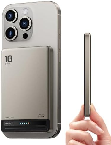 Slim MagSafe wireless portable phone charger
