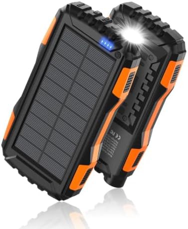 Solar charger with built-in bright flashlight