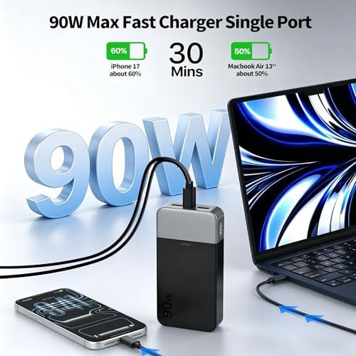 Travel laptop portable charger 90w output — photo 3