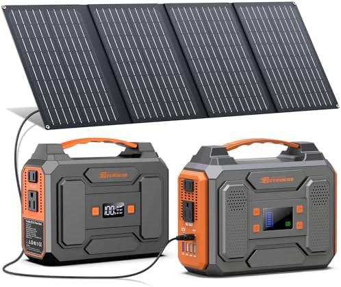 300W power station with 40W solar panel