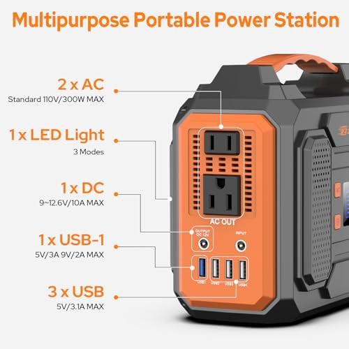 300W power station with 40W solar panel — photo 4
