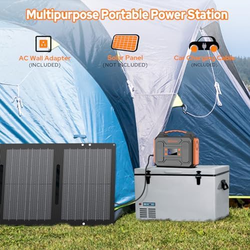 300W power station with 40W solar panel — photo 5