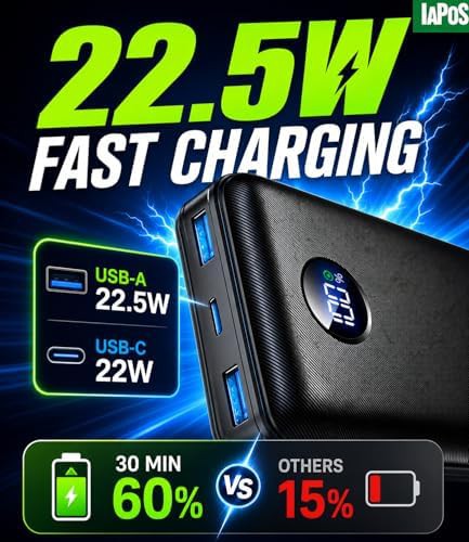 Five Device 60000mAh Portable Charger in Black — photo 3