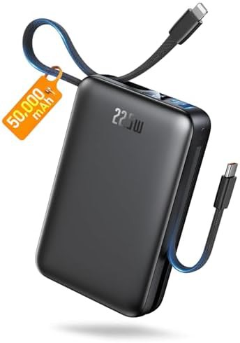 Fast charge power bank with dual cables