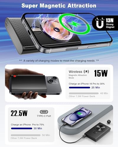 Magnetic wireless fast charging battery pack — photo 5
