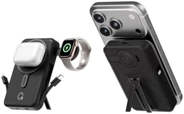 Travel power bank with foldable stand