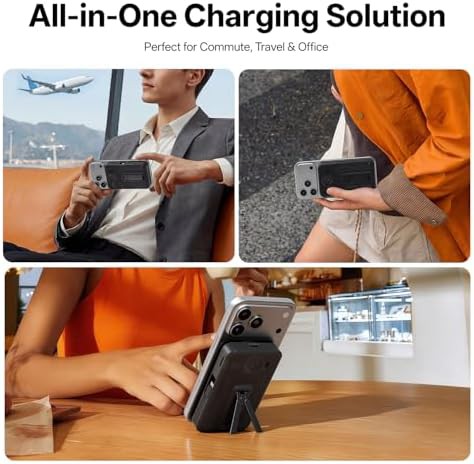 Travel power bank with foldable stand — photo 3