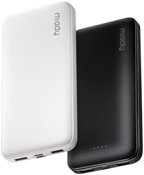 Slim ten thousand mAh travel battery pack