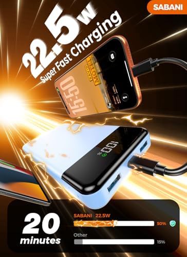 Large battery pack with integrated charging cords — photo 3