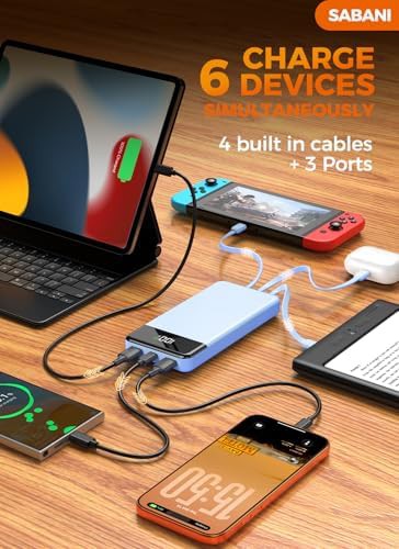 Large battery pack with integrated charging cords — photo 4