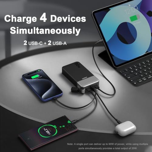 Laptop power bank 90w with usb-c cable — photo 4