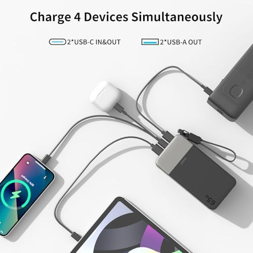 Work laptop power bank 65w with cable — photo 5