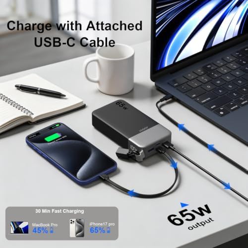 USB-C 65W charger with detachable cable — photo 4