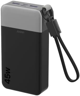 Travel power bank with detachable cable