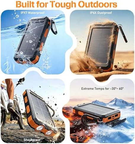 Waterproof high capacity solar battery pack — photo 4