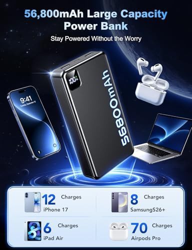 High capacity 56,800 mAh charger with LED — photo 2