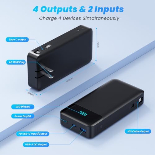 Power bank with built-in AC plug — photo 5