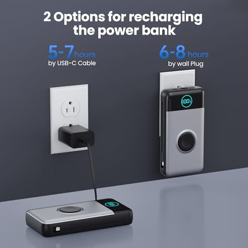 Large capacity power bank with wall plug — photo 3