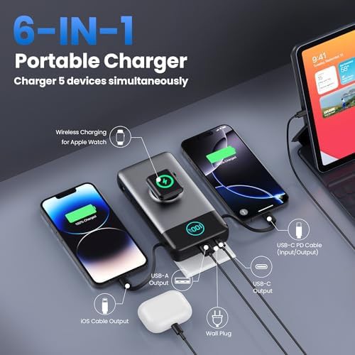 Large capacity power bank with wall plug — photo 4