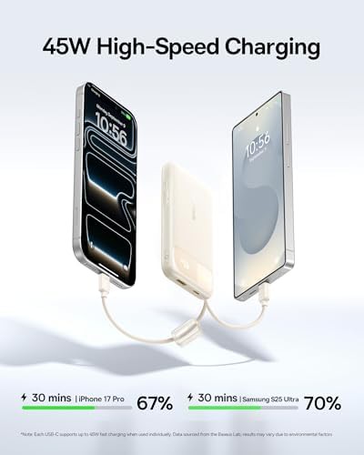 Ultra slim power bank with built-in cables — photo 3