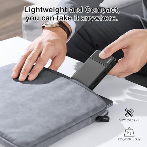 Slim portable charger with USB C — photo 4