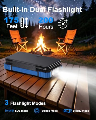 High capacity power bank with foldable solar panels — photo 4