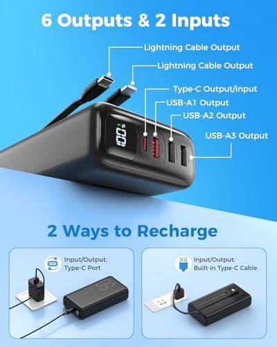 Camping power bank with integrated cables — photo 3
