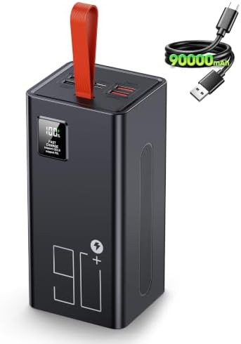 High capacity 90000mAh fast charging battery pack
