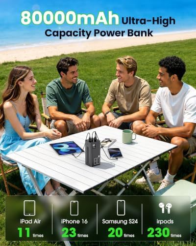 Quick charge 80000mAh portable power supply — photo 3