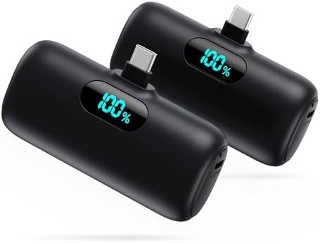 Dual pack 5000mAh mini USB C