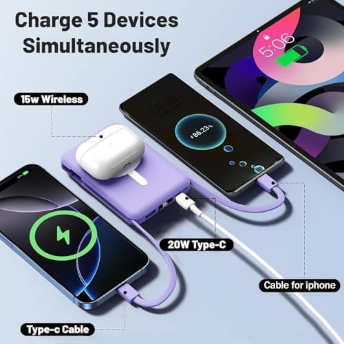 Blue MagSafe 10000mAh portable battery pack — photo 4