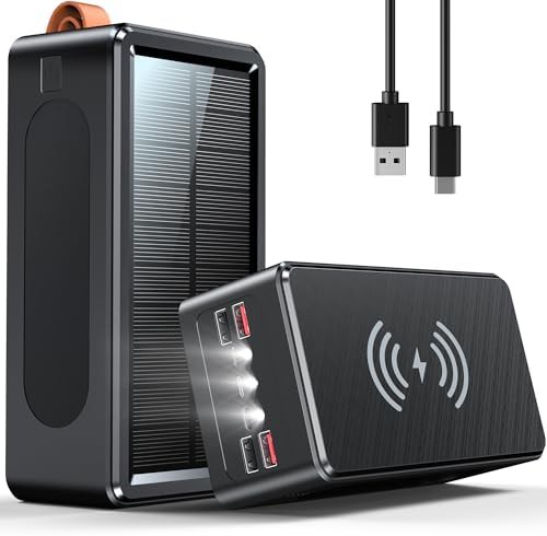 Wireless solar charger with high capacity