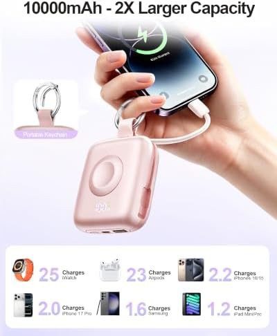 Portable charger with integrated watch charger — photo 4