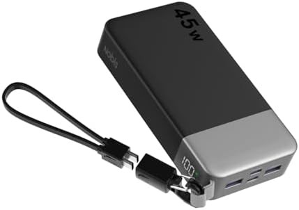 Camping power bank with detachable cable