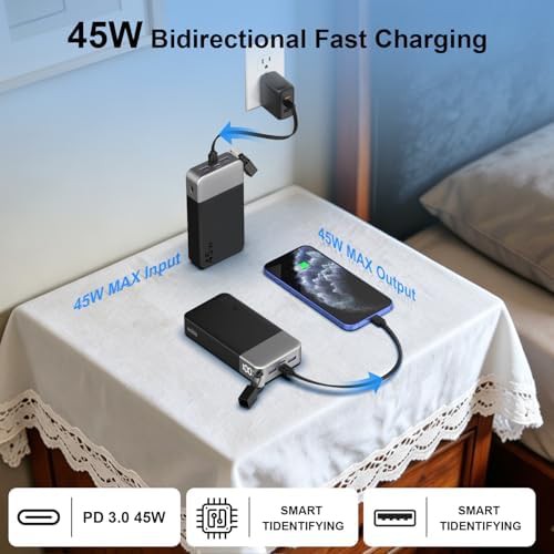 Camping power bank with detachable cable — photo 3