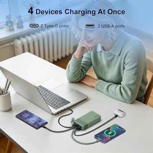 Camping 45W power bank with built-in cables — photo 5