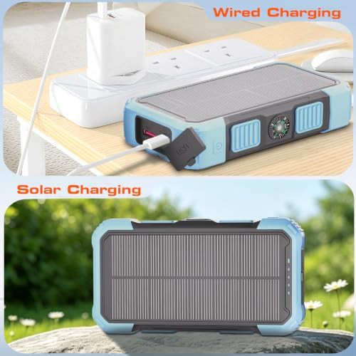 Solar charger with integrated cables — photo 4