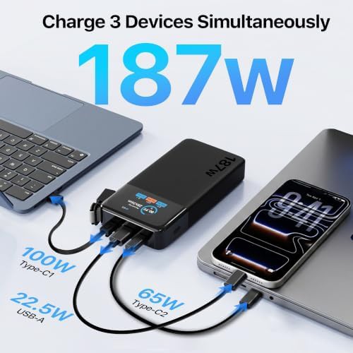 High output 187w laptop portable charger — photo 3