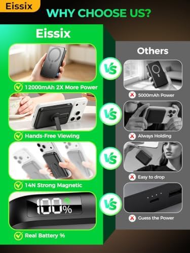 Magnetic power bank with foldable stand — photo 3