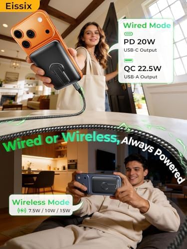 Magnetic power bank with foldable stand — photo 5