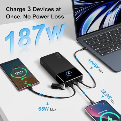 Smart display power bank 187W total — photo 4